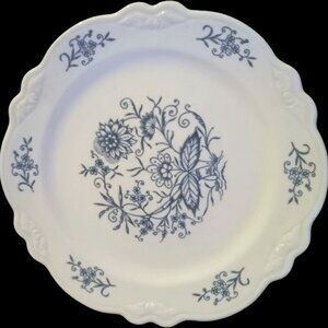 Homer Laughlin Dresden Dinnerware Imperial Blue Dinner Plate - Beautiful!